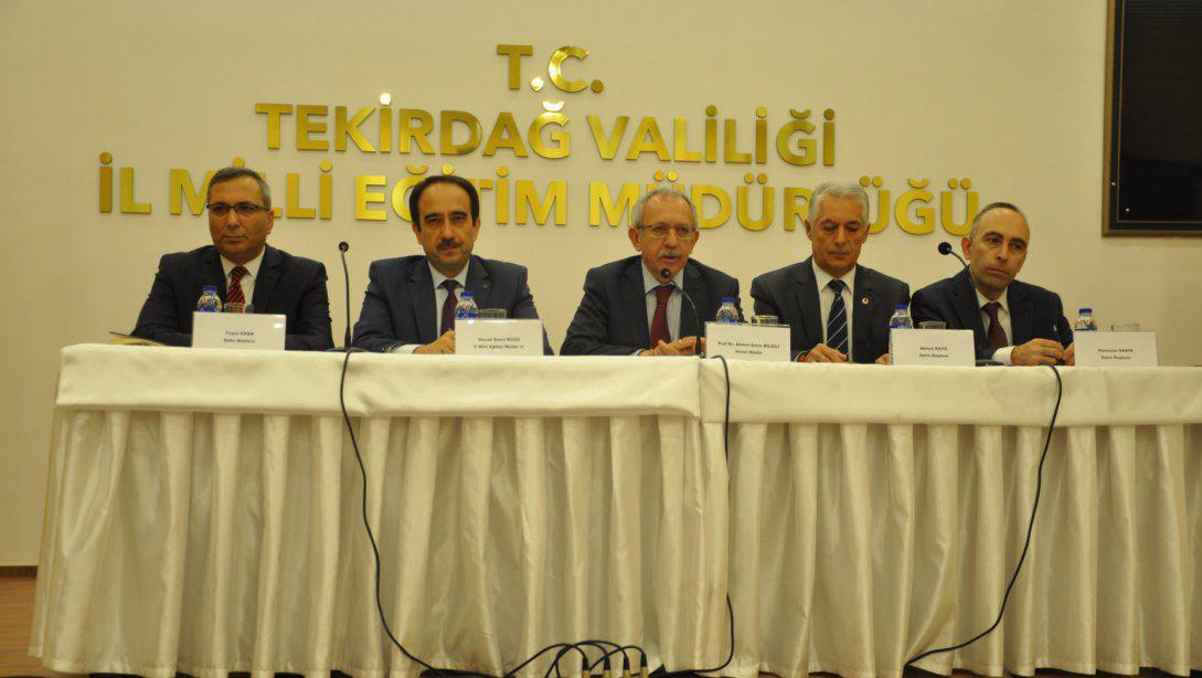 Genel Müdürümüz Sayın Ahmet Emre BİLGİLİ Tekirdağ´da düzenlenen "Özel Eğitim Koordinasyon" toplantısına katıldı.
